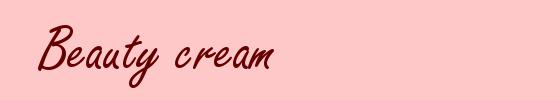 Beauty cream